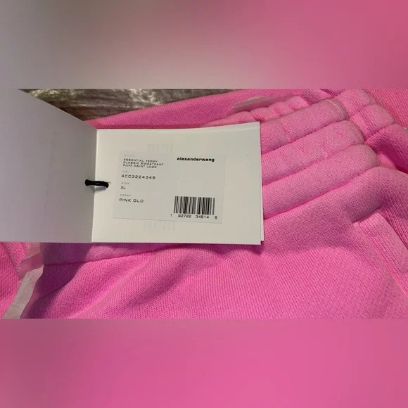 ALEXANDER WANG Terry Classic Puff Paint Logo Sweatpant